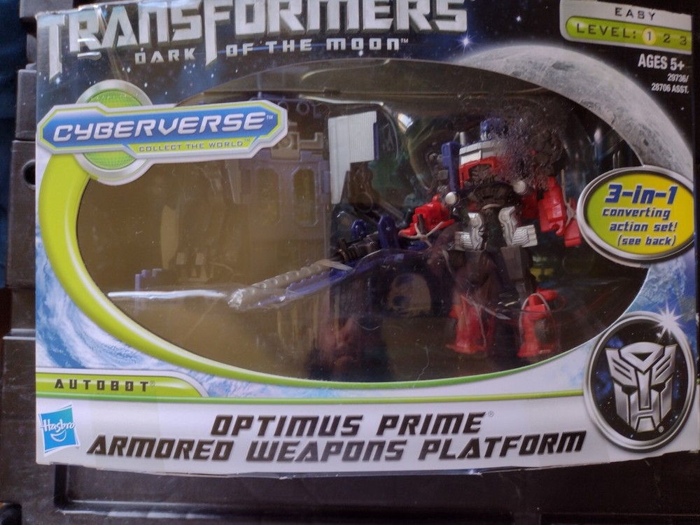 Transformers Dark of the Moon Cyberverse Optimus Prime Armored Weapon Platform