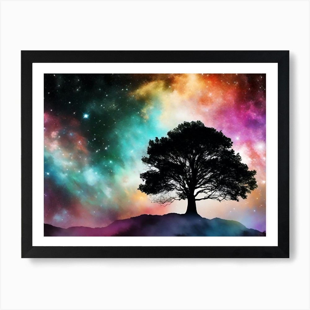 Tree of Life 381 Framed Art Print Canvas Wall Decor Picture