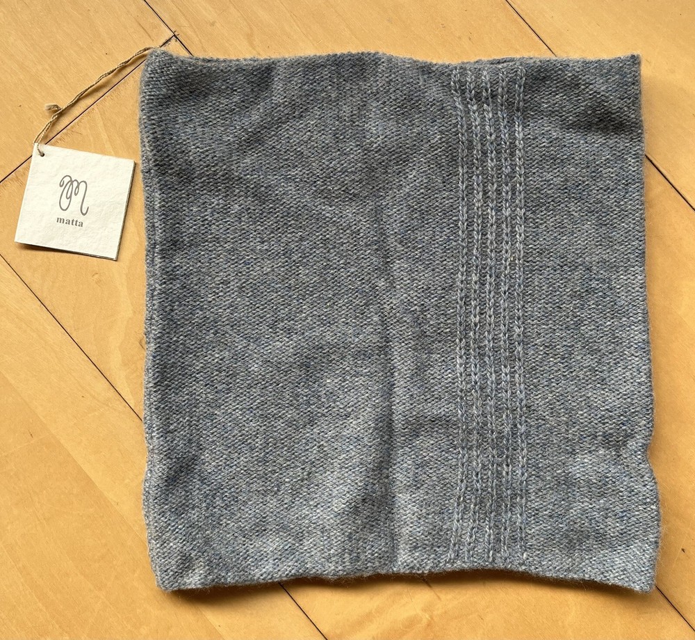 Gray Cashmere Neck Warmer Pullover Collar One Size  