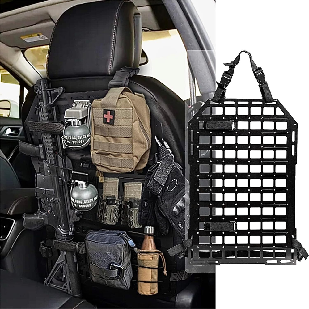 Rigid Molle Panel for Vehicles,Tactical Seat Back Organizer Car Organizers and S