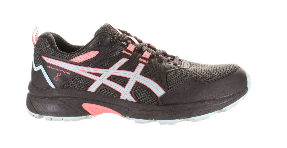 ASICS Womens Gel-Venture 8 Black Hiking Shoes Size 11 (7762786)