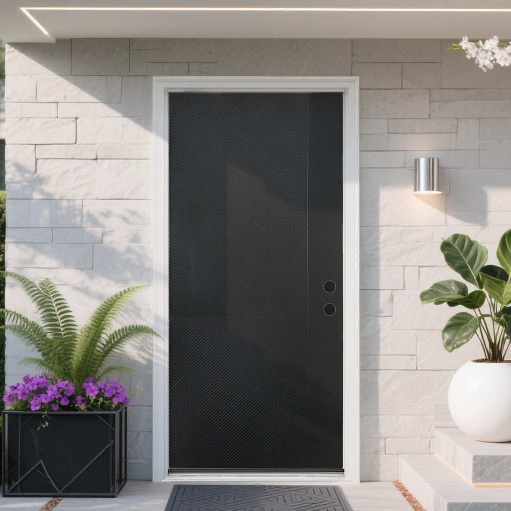 36x80 Fiberglass Entry Door LH Inswing with Vinyl Frame and 4-9/16 Jamb