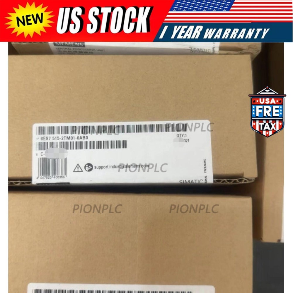 New Siemens 6ES7515-2TM01-0AB0 S7-1500T, CPU 1515T-2 PN 6ES7 515-2TM01-0AB0