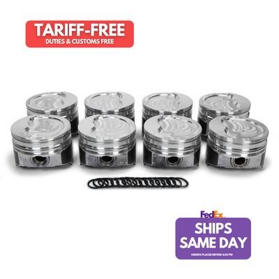 Kb Pistons KB150.030, Set of 8 Aluminum Fits Ford 390 Dished Piston Set 4.080 Bo