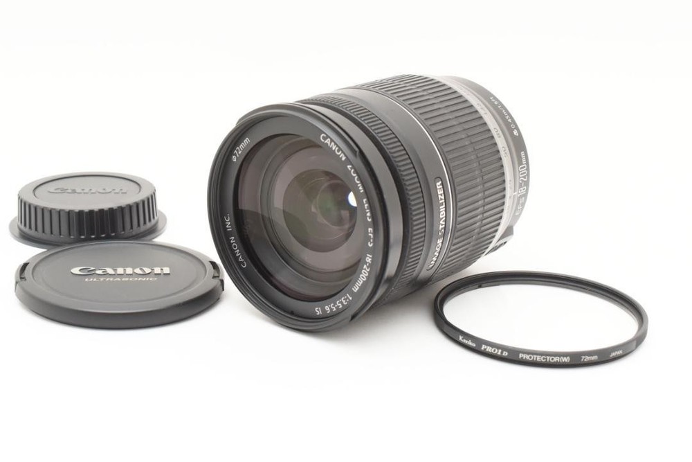 Canon EF-S 18-200mm F3.5-5.6 IS Telephoto Zoom Lens Pre-Owned