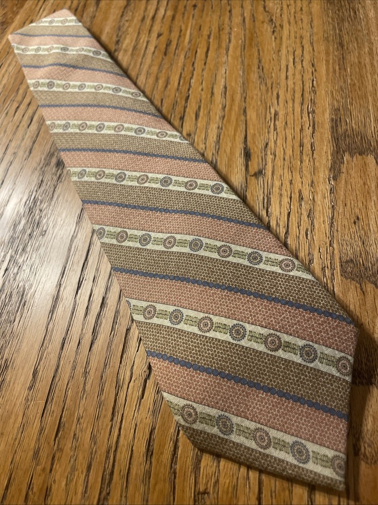 Vintage 60s 70s EUC Early The Metropolitan Museum Of Art Tie Silk Striped