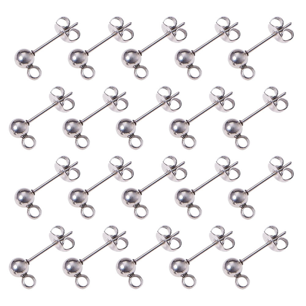 100 pcs stainless steel hoops for DIY earrings crafting