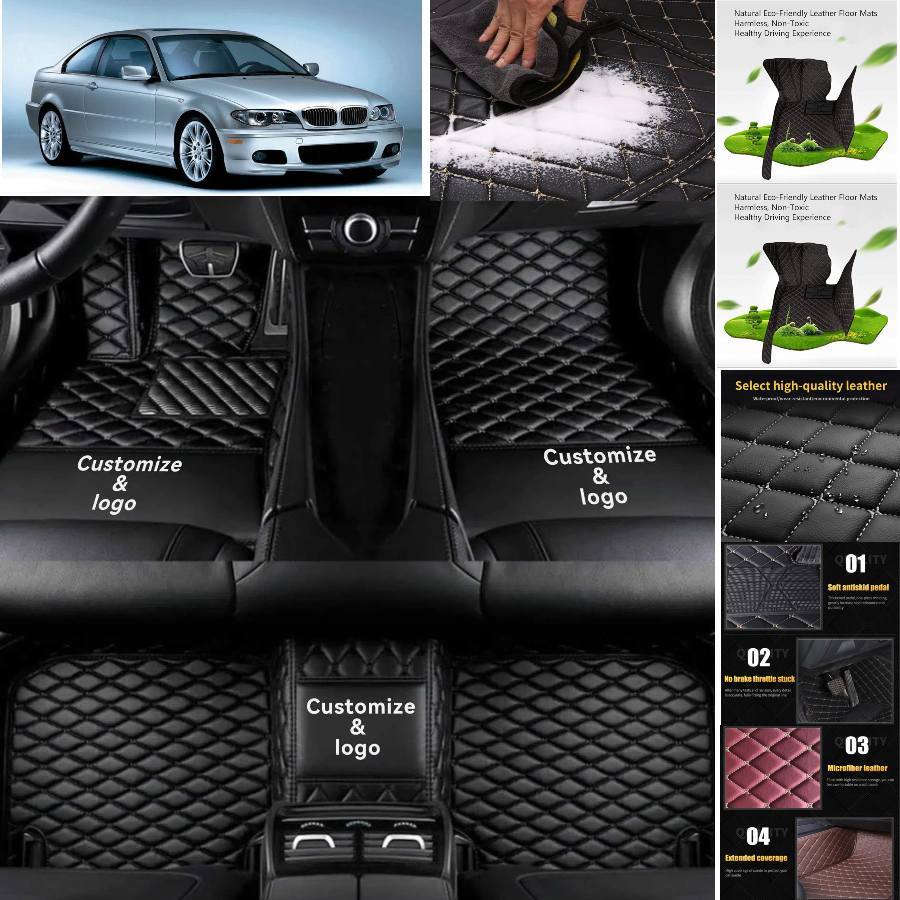 For BMW 3-series wagon Car Floor Mats Waterproof Auto Custom Liner Carpets PU