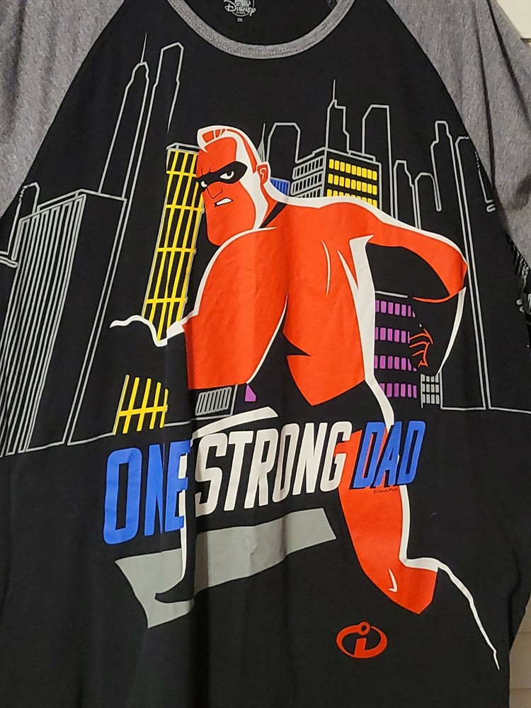 Strong Dad T-Shirt Adult XXL - Walt Disney World Mr Incredible Pixar Tee