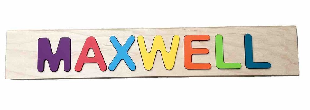 “MAXWELL” Wooden Name Puzzle