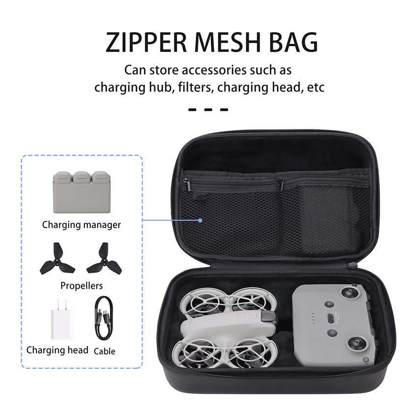 Drop-Proof High-Capacity Suitcase Bag for DJI NEO Drone with Flying Edition Storage