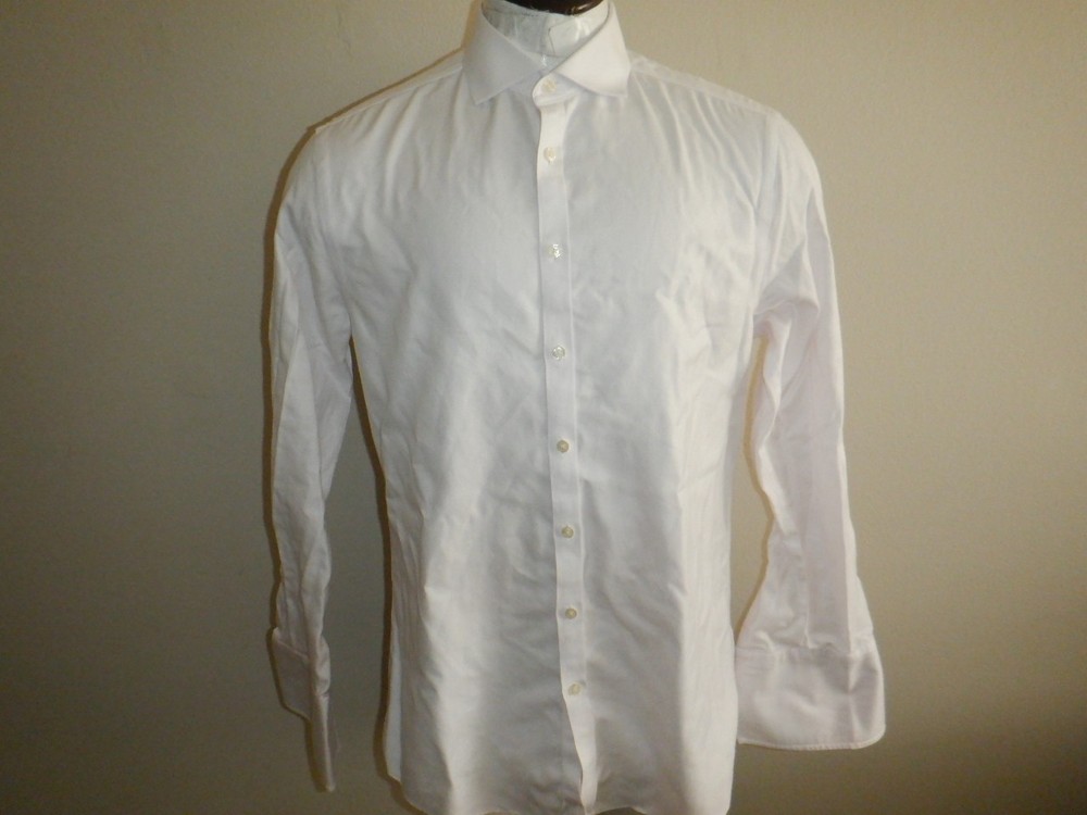 Men's Charles Tyrwhitt NON-IRON Extra Slim Fit 16.5-35 Light Pink Dress Shirt