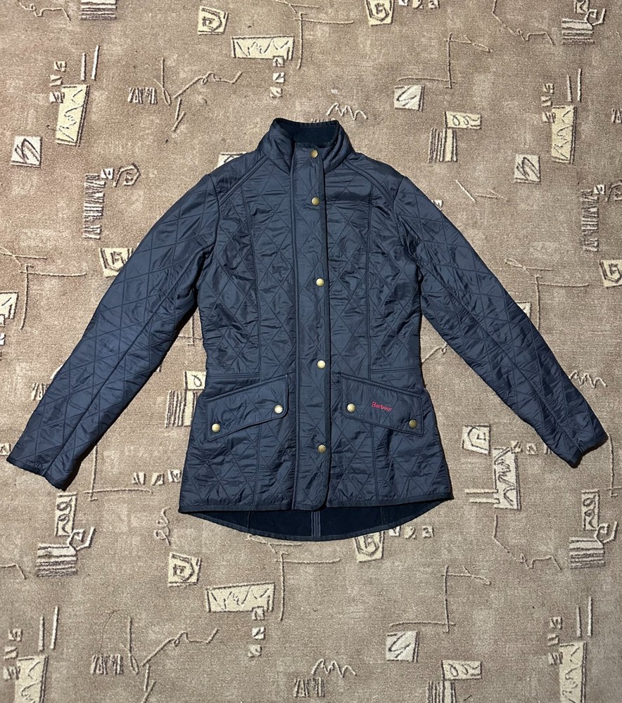 Barbour Jacket Womens Size USA 4 Cavalry Polarquilt