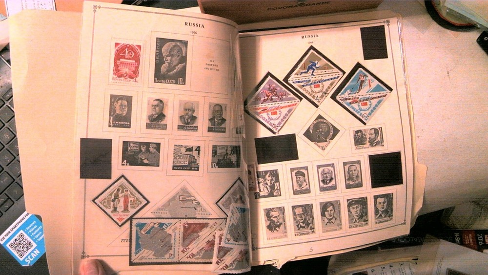 RUSSIA COLLECTION ON ALBUM PAGES MINT/USED M4