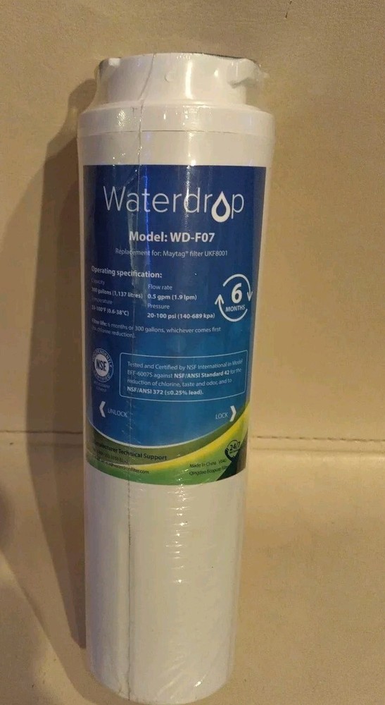WaterDrop WD-F07 | Water Filter | Replacement for Maytag Fliter UKF8001