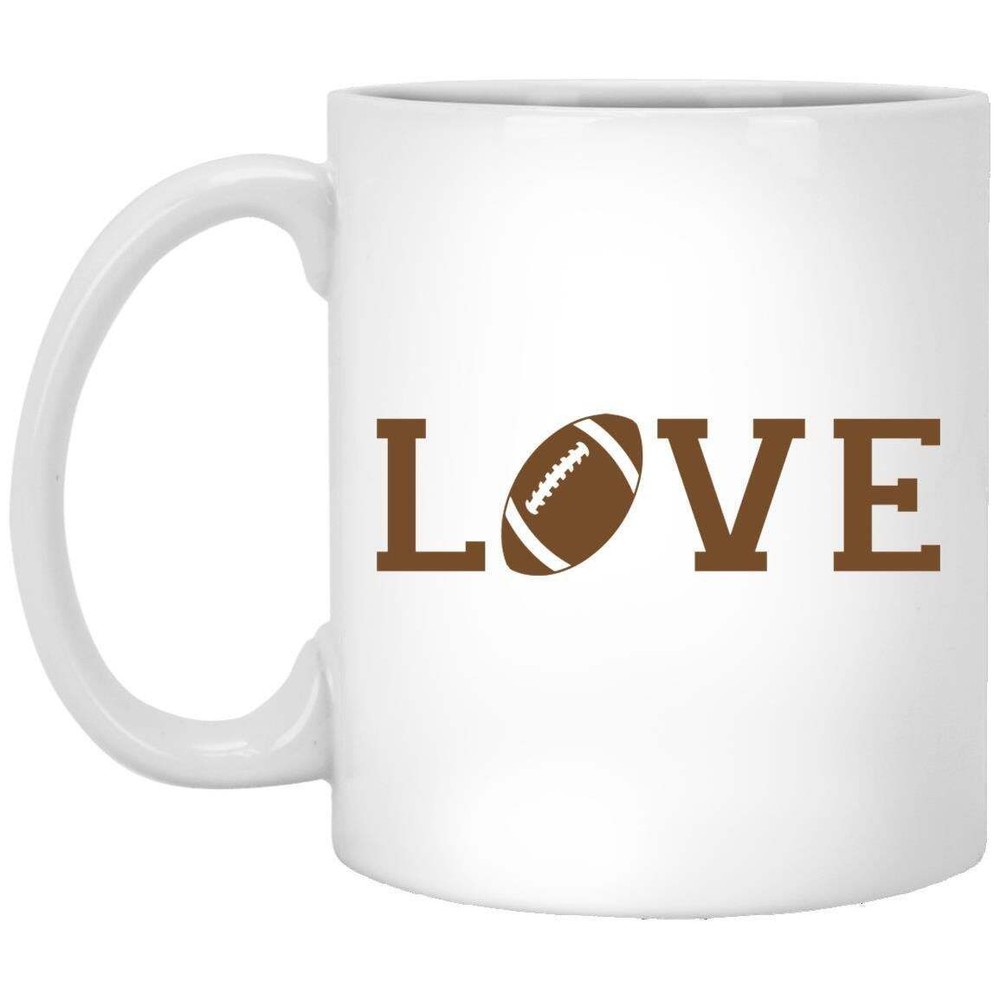 Football Mug Love Coffee Mugs Gift For Football Lover Dad Mom Brother Sister