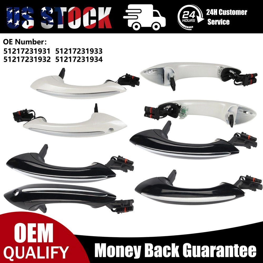 Comfort Access Exterior Door Handle Black/White for BMW F07 F10 F11 F06 F01 F04
