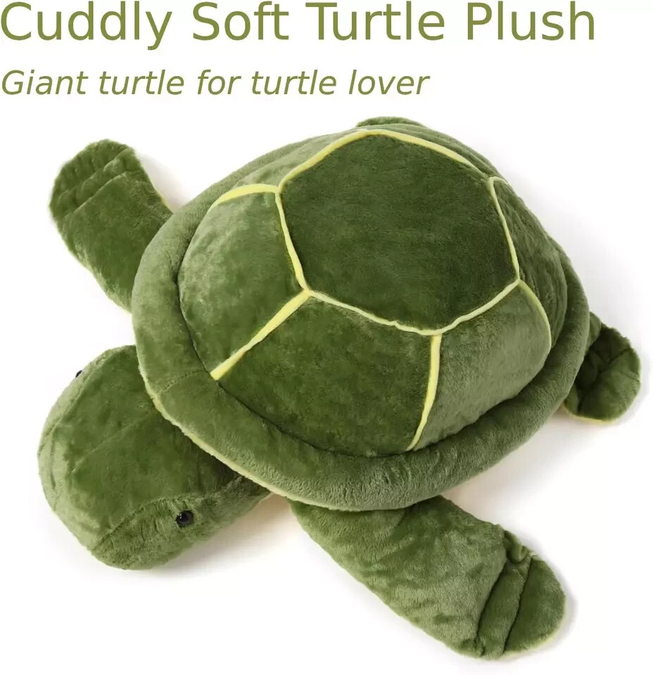 Large 25 INCH Giant Turtle Stuffed Plush, Stuffed Sea Turtle Plush Toy
