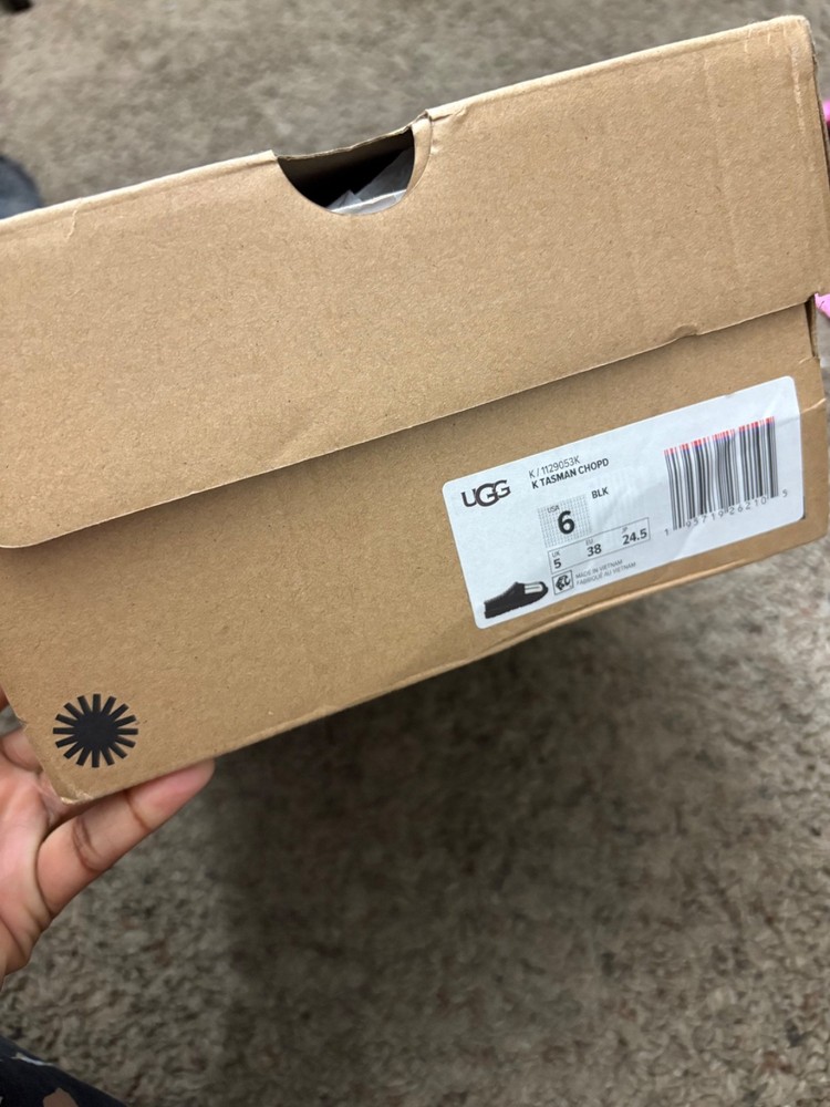 UGG Australia Tasman 5955 Women's House Slippers - Black, Size 6