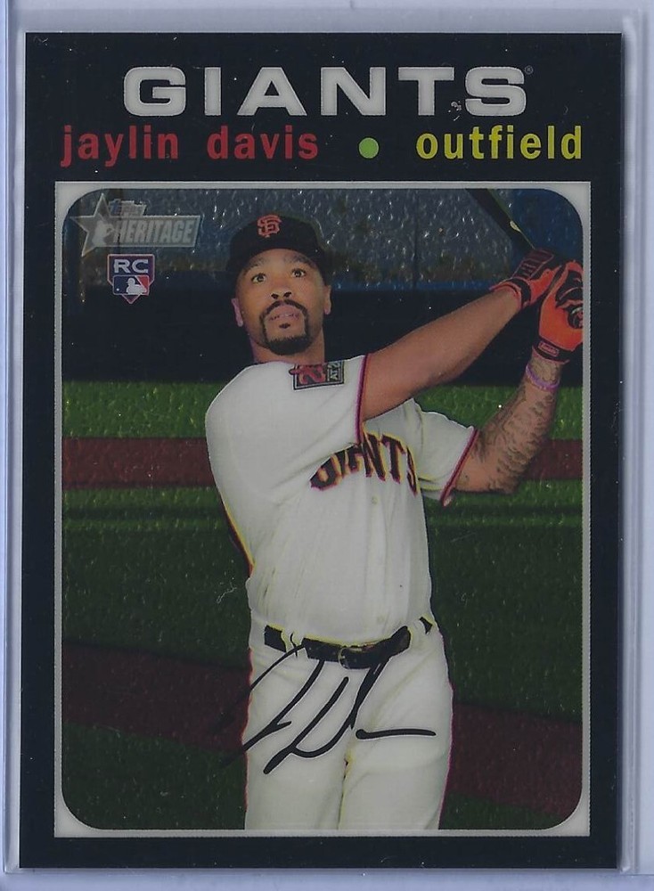 2020 Topps Heritage High Number Jaylin Davis #THC-546 Serial #'d /999