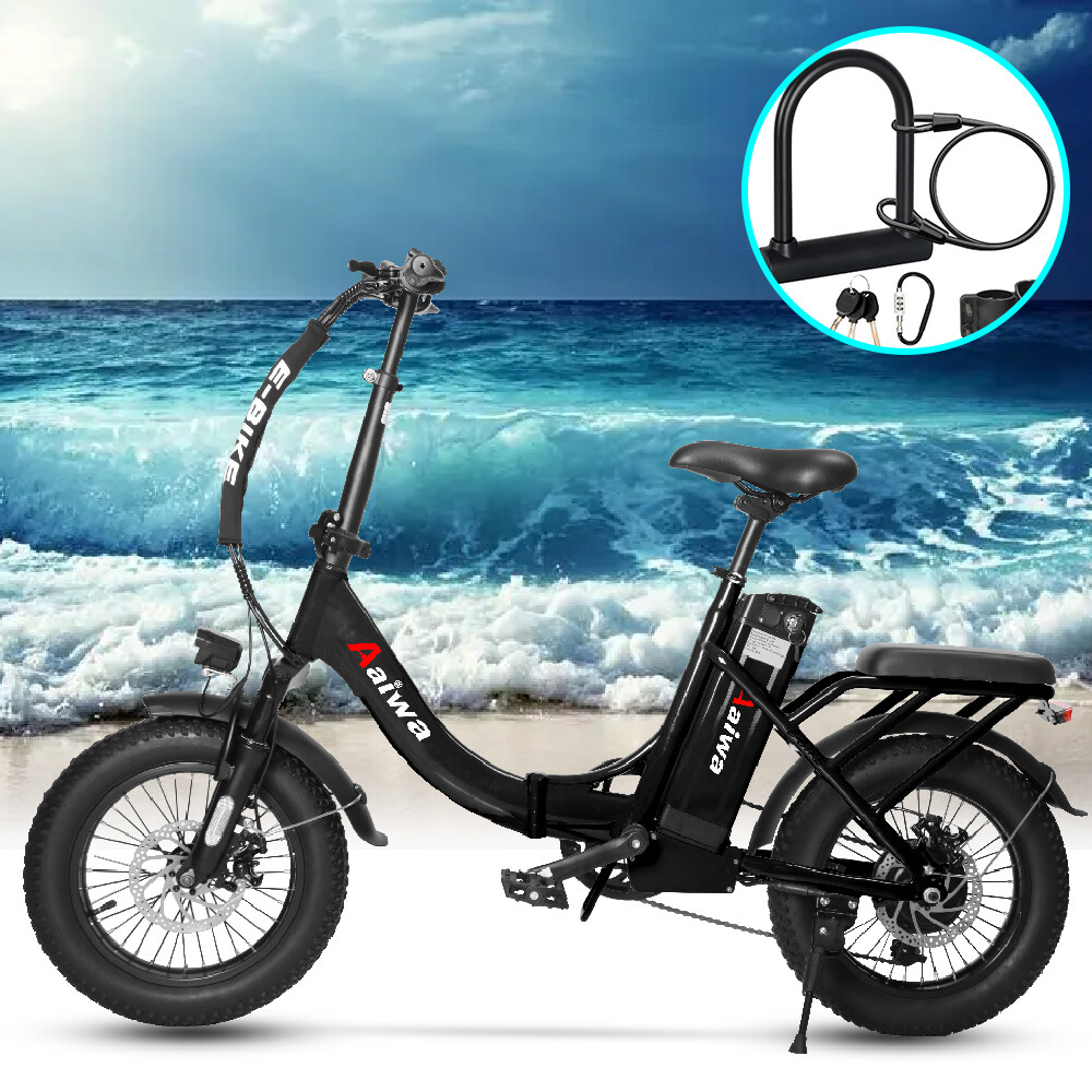 16 Inch Fat Tire Folding Electric Commuter Bike for Adults 36V
