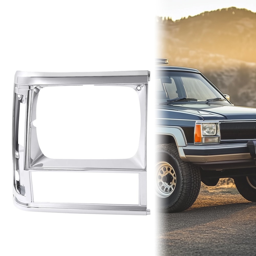 RH Headlight Door Trim For Jeep Cherokee 91-96 Comanche 91-92 Chrome CH2513123