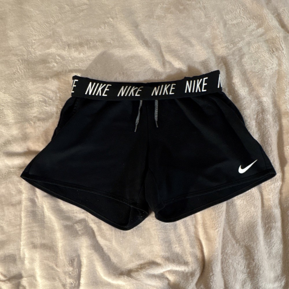 Nike Dri-FIT Women's Black Athletic Shorts Drawstring 3