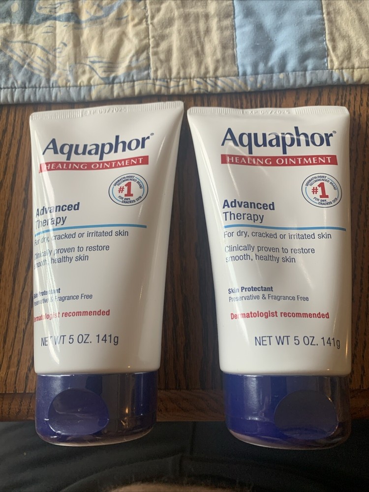 Aquaphor Advanced Therapy Healing Ointment 5oz Tube 2-Pack Skin Protector