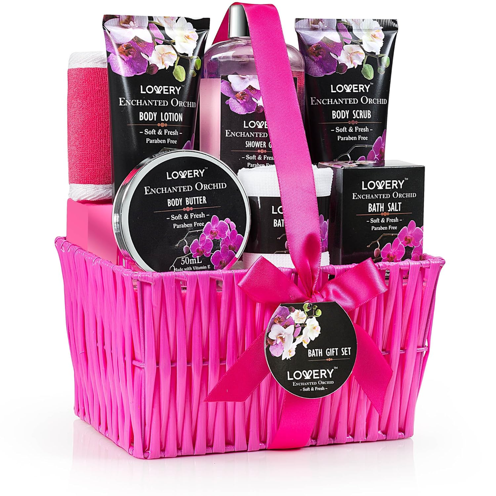 Valentines Day Gift Baskets for Her, Women and Mom, Spa Gift Set for Her, Bath &-image
