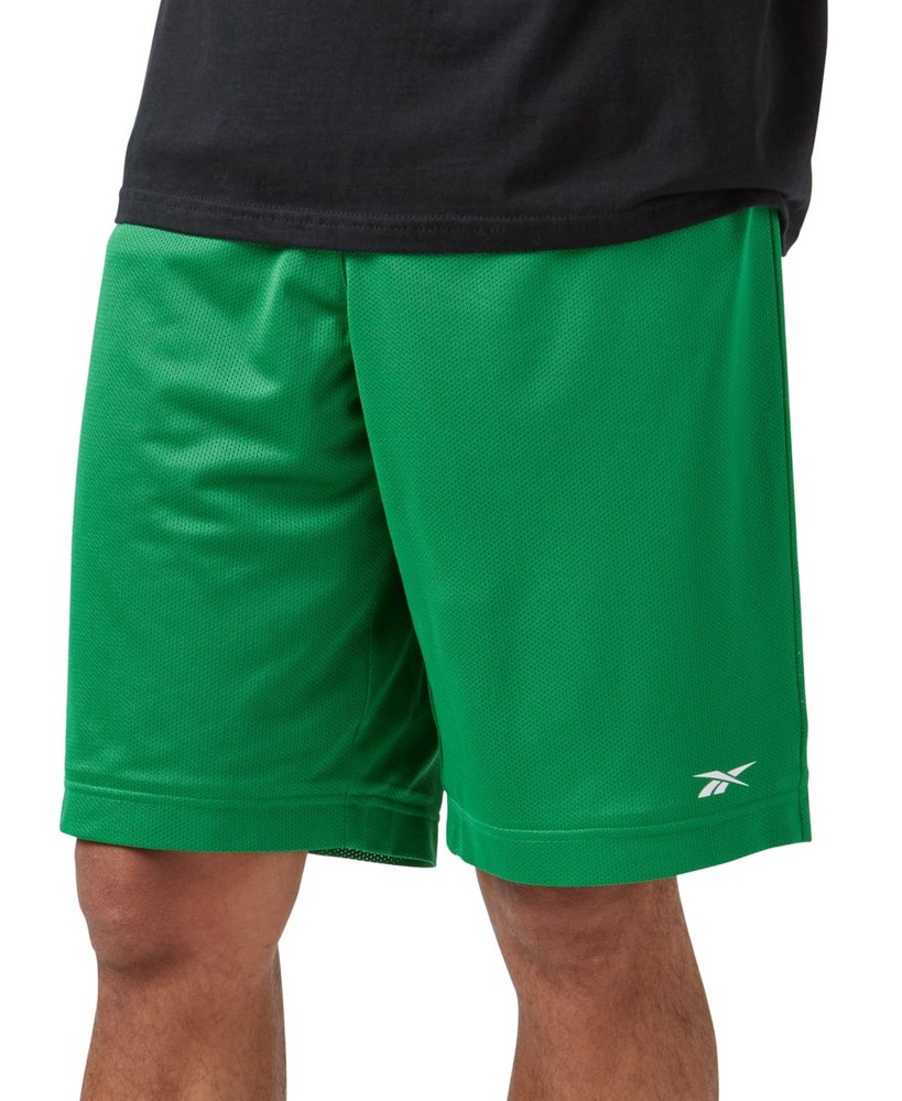 Reebok Men Regular fit Basketball Shorts Size M / 10 Green Solid