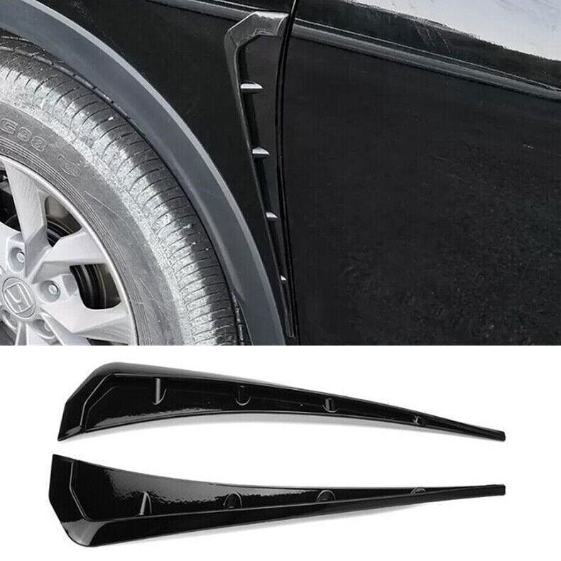 For Honda CR-V 2023-2025 Glossy Black Side Door Air Flow Fender Intake Vent trim