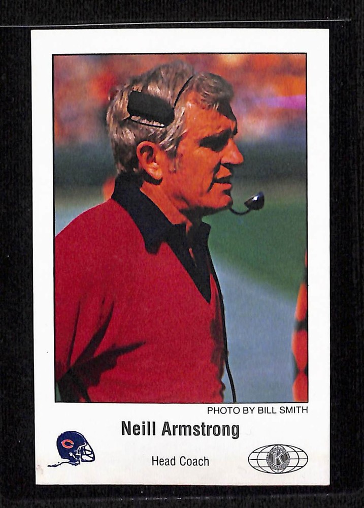 1981 Chicago Bears Police #NNO Neill Armstrong - NM/MT+ Set Break!