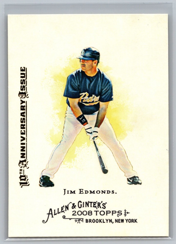 Jim Edmonds 2008 Topps Allen & Ginter 10th Anniversary Buyback #279 2015
