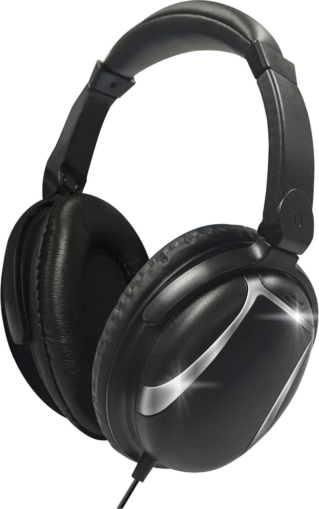 Bass 13 Wired Headphones with Built-in Mic 4ft Cord Black  