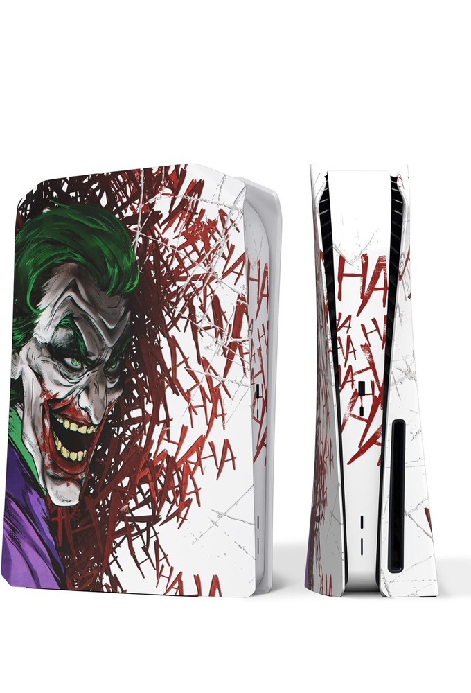 Excover Clown Laughter Top Bottom Cover for PS5 Console Disc Edition