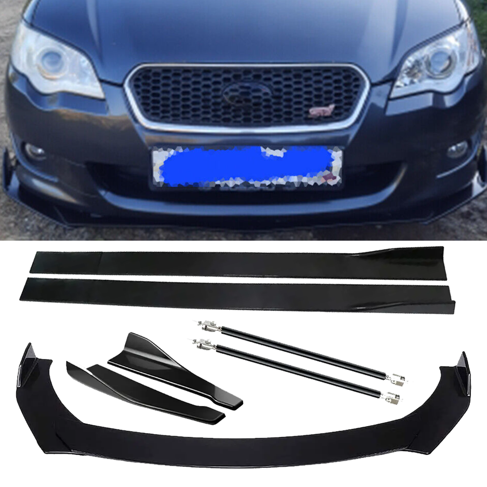 Glossy Front Splitter & Side Skirts Body Kit for Subaru Models