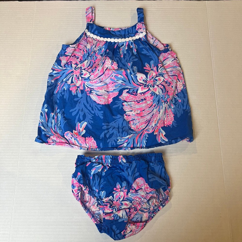 Lilly Pulitzer 18 - 24 months Dress Diaper Cover Set