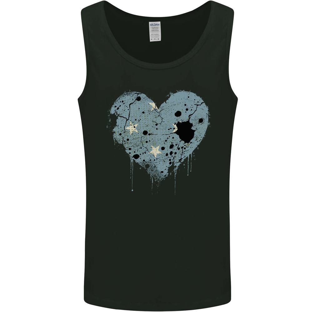 Love Micronesia Flag Micronesian Day Football Mens Vest Tank Top