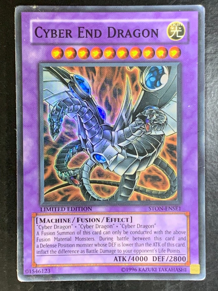 Cyber End Dragon STON-ENSE1 Super Rare Limited Edition Yu-Gi-Oh! Konami