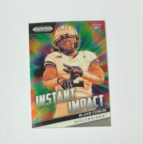2024 Panini Prizm Draft Picks Instant Impact Autograph Blake Corum Rookie Card RC  
