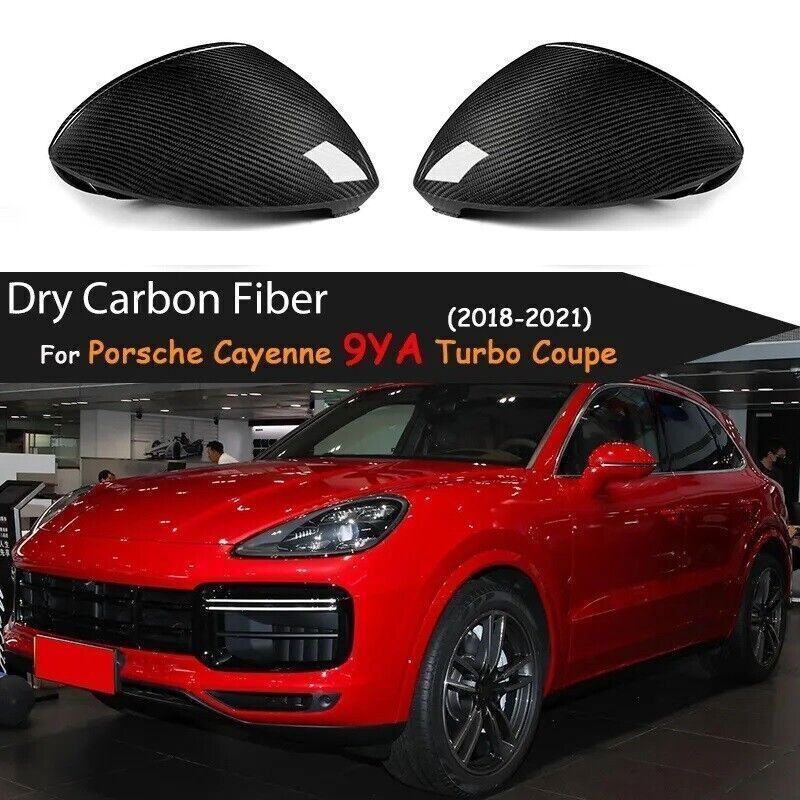 Porsche Cayenne Turbo Coupe 2018-2023 Dry Carbon Fiber Mirror Cover