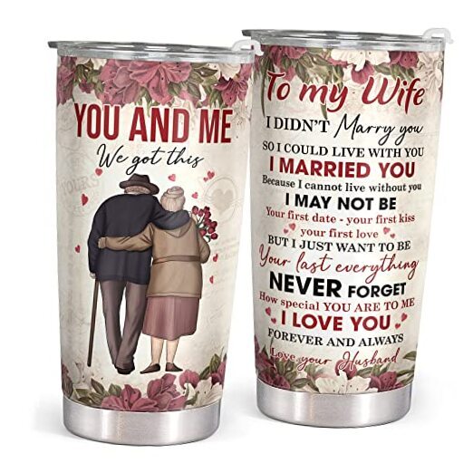 Gifts for Wife from Husband - Wife Gifts - Wedding Anniversary for wife tumbler
