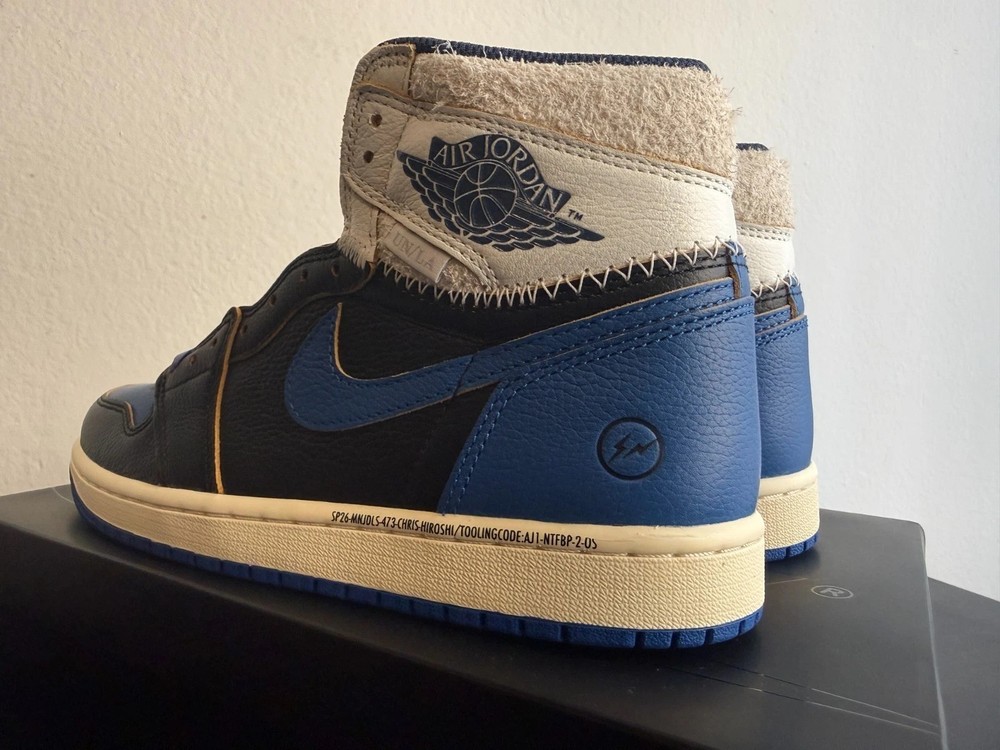 🔥IO7847-001 | Union LA x Fragment Design x Jordan 1 High | Sport Royal | Men’s