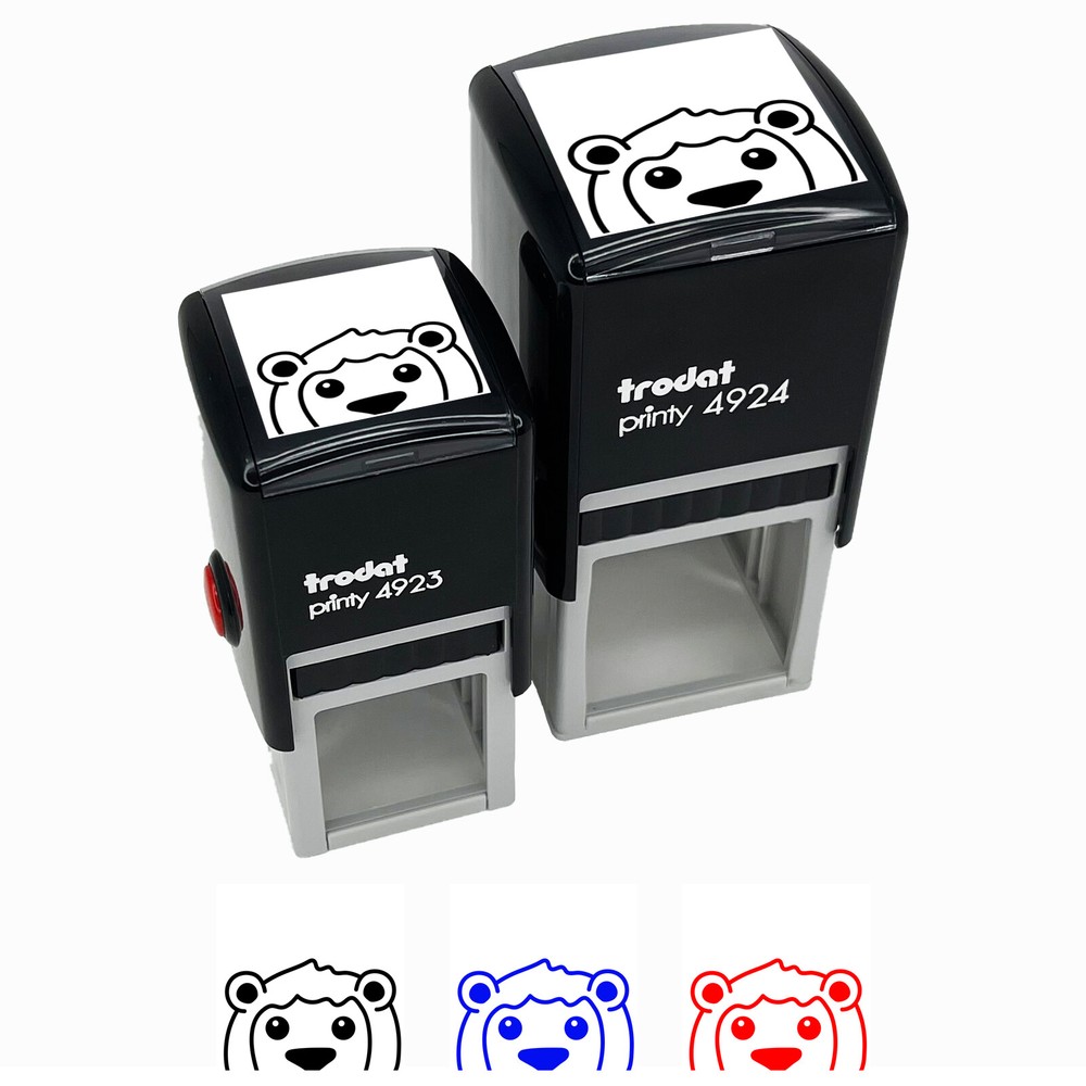 Peeking Lion Self-Inking Rubber Stamp Ink Stamper