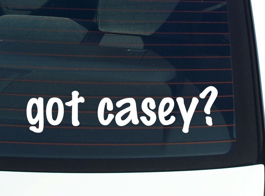 Casey Family Car Decal Funny Bumper Sticker Vinyl Window Pride