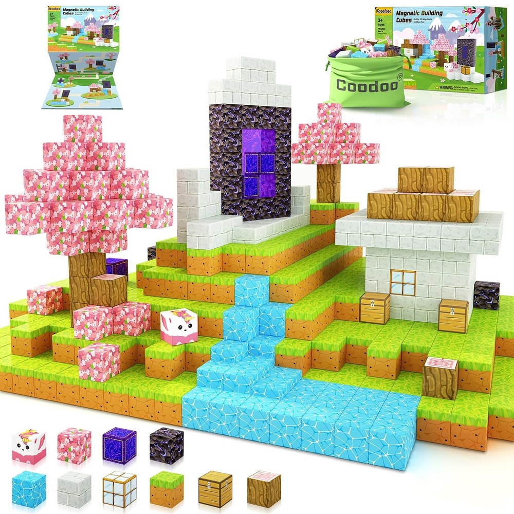Magnetic Building Blocks Cherry Blossom Set for Creative Play