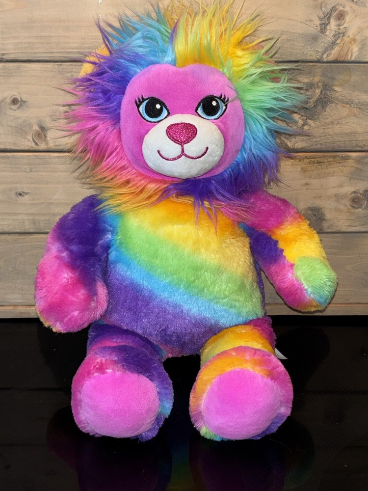 Build a Bear Color Craze Lion Plush Stuffed Animal Rainbow Collection BAB 2016
