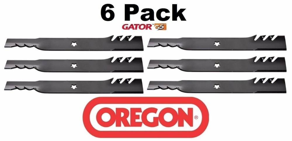 6 PK Oregon 596-370 G5 Gator Blade Fits Husqvarna 405380 532405380 777405380 46