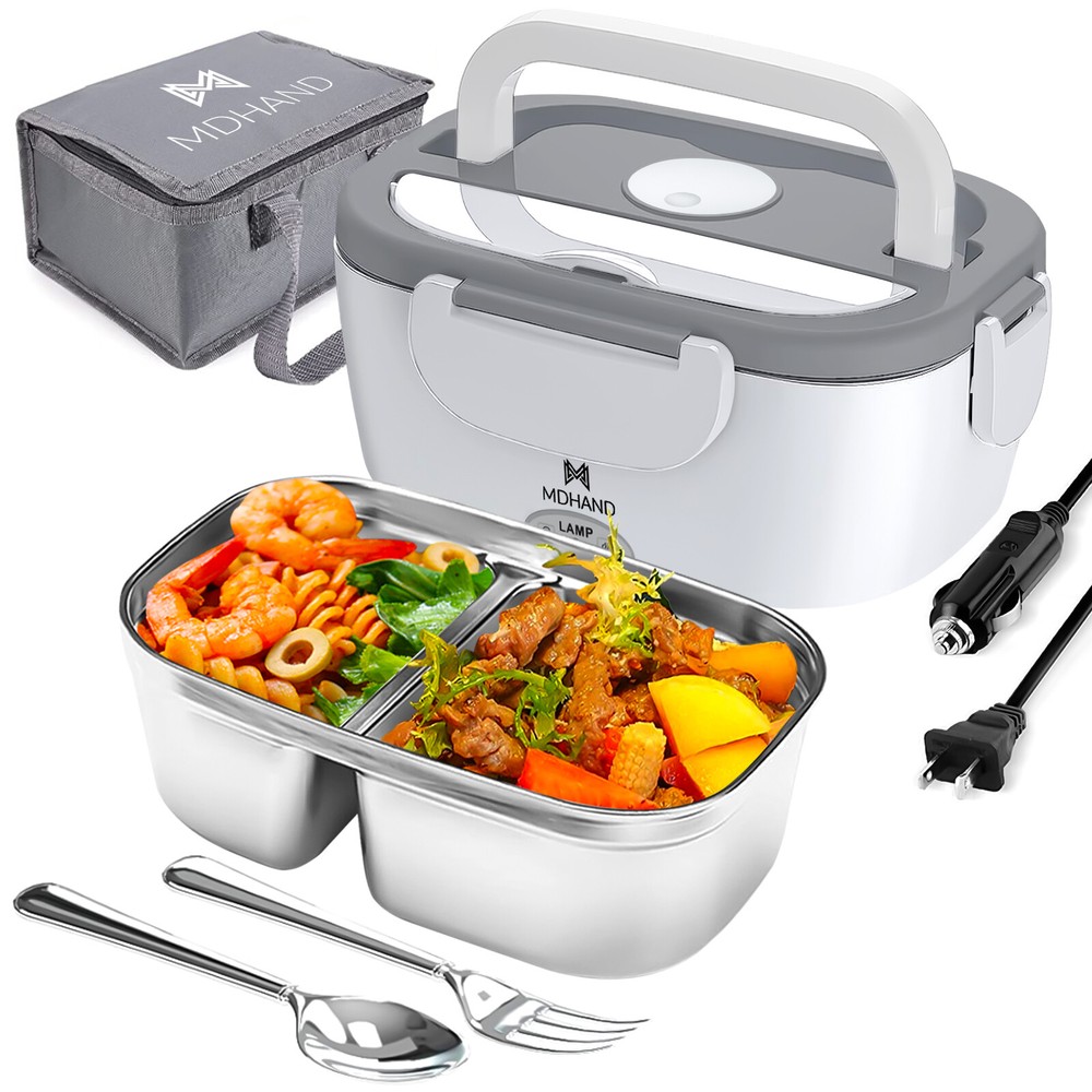 Upgraded Electric Lunch Box for Adults Rechargeable Heated Lunch Box Food Warmer