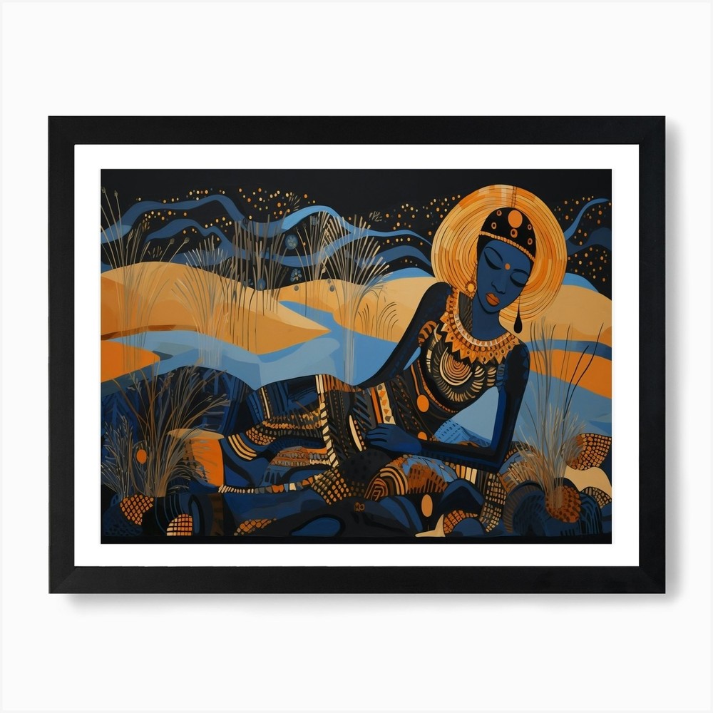 Egyptian Goddess Art Print Framed Wall Art Poster Canvas Print Picture